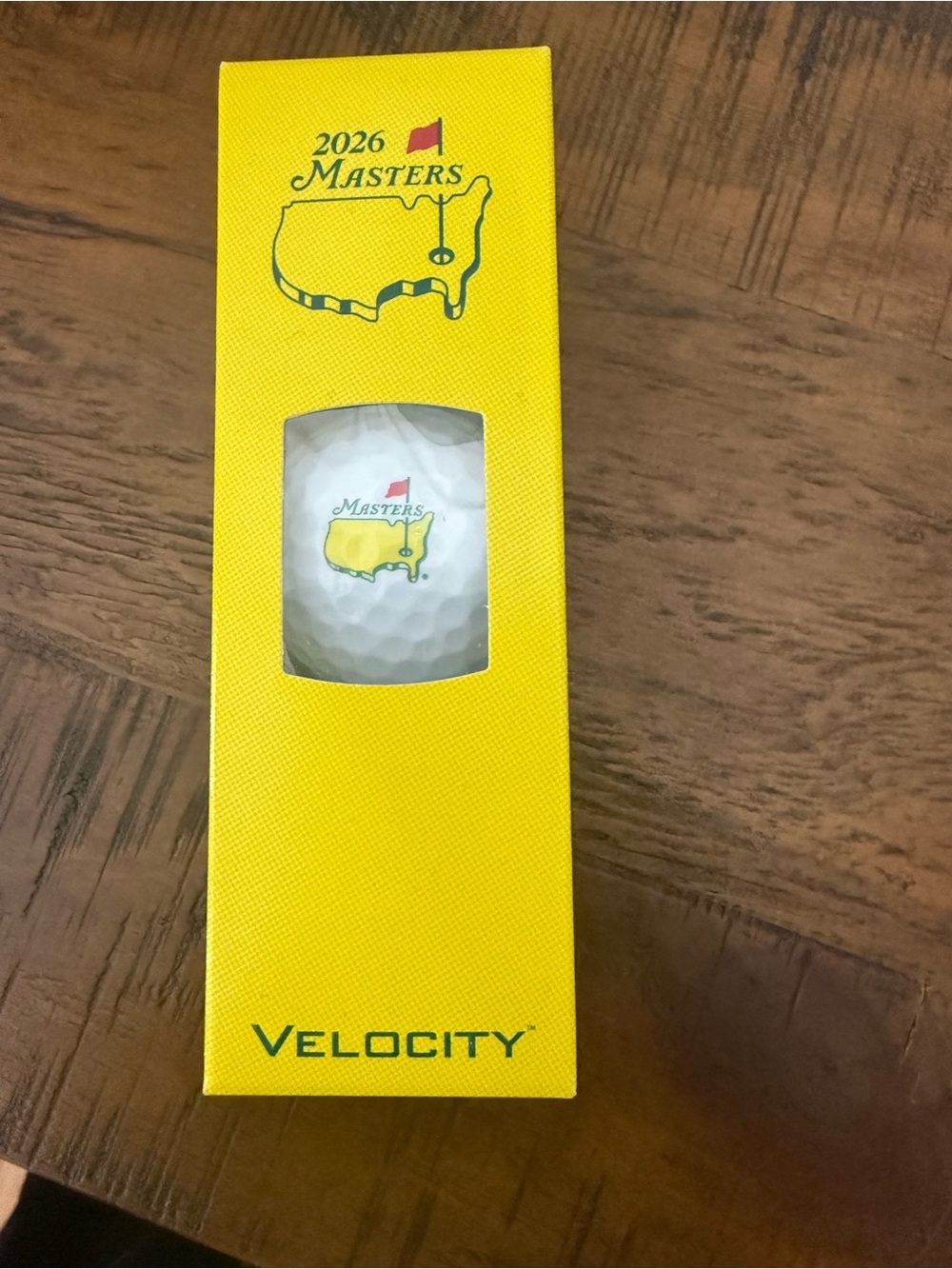 Titleist Velocity Masters 2026 Golf Ball with Yellow Packaging